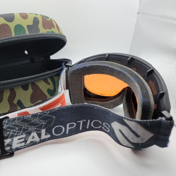 Zeal Optics Ski Goggles Link Hyper Flash No Fog Vented Orange Lens Hard Case - Picture 6 of 14